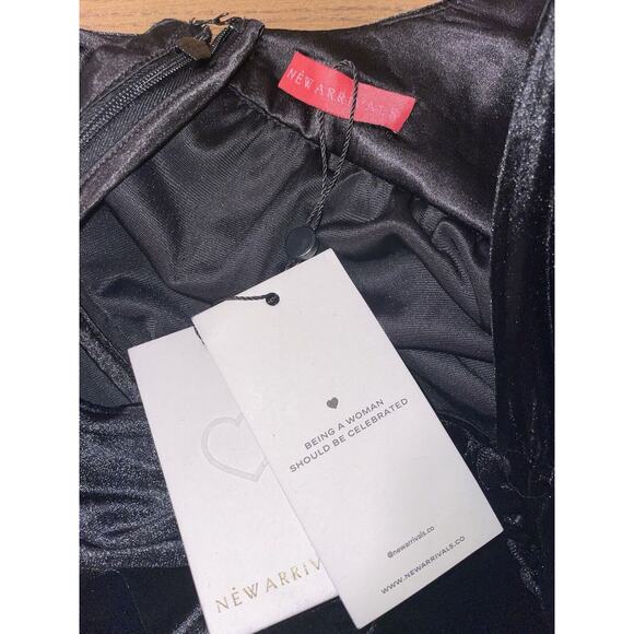 NWT New Arrivals Nico Rouge Mini Dress Long sleeve front button v-neckline 6 - Picture 8 of 8